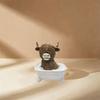Cute Highland Cow Statue Decorative Animal Sculpture Ornament Crafts Cow Mini Figurine  Bonsai