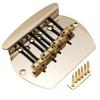 Musiclily Pro 19mm 4-String Bass Bridge for Music Man, Gold