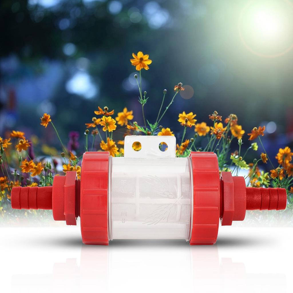 Swimming Pool V Clips, Garden Irrigation Pump Filter, Plastic Pump Filter for 1Celsius2 Hose Diameter, With Rod Connectors for Clean Rods