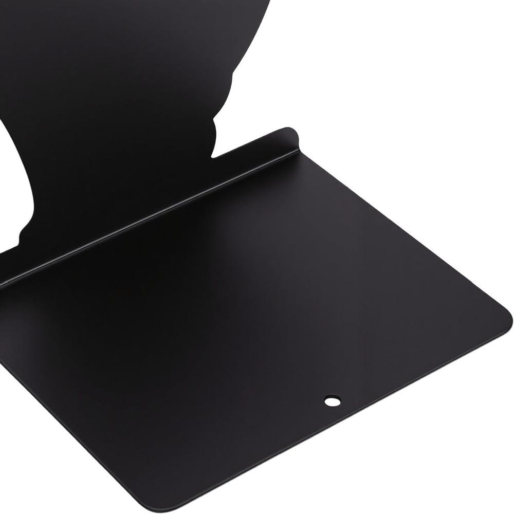 2pcs Black Cat Shaped Book Stopper 4.72x4.37x5.87in Metal Bookends Cute Book Organizer  Office Desk