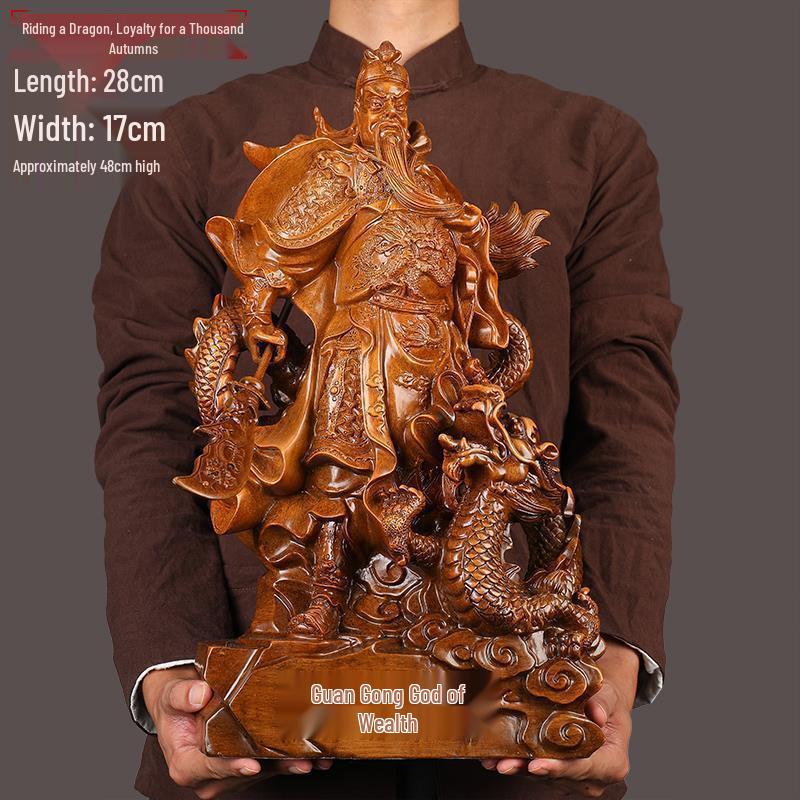 Guan Yu Wealth Statue: Home & Office Decor, Prosperity Symbol, Worship Item, Perfect for Shops & Business Openings