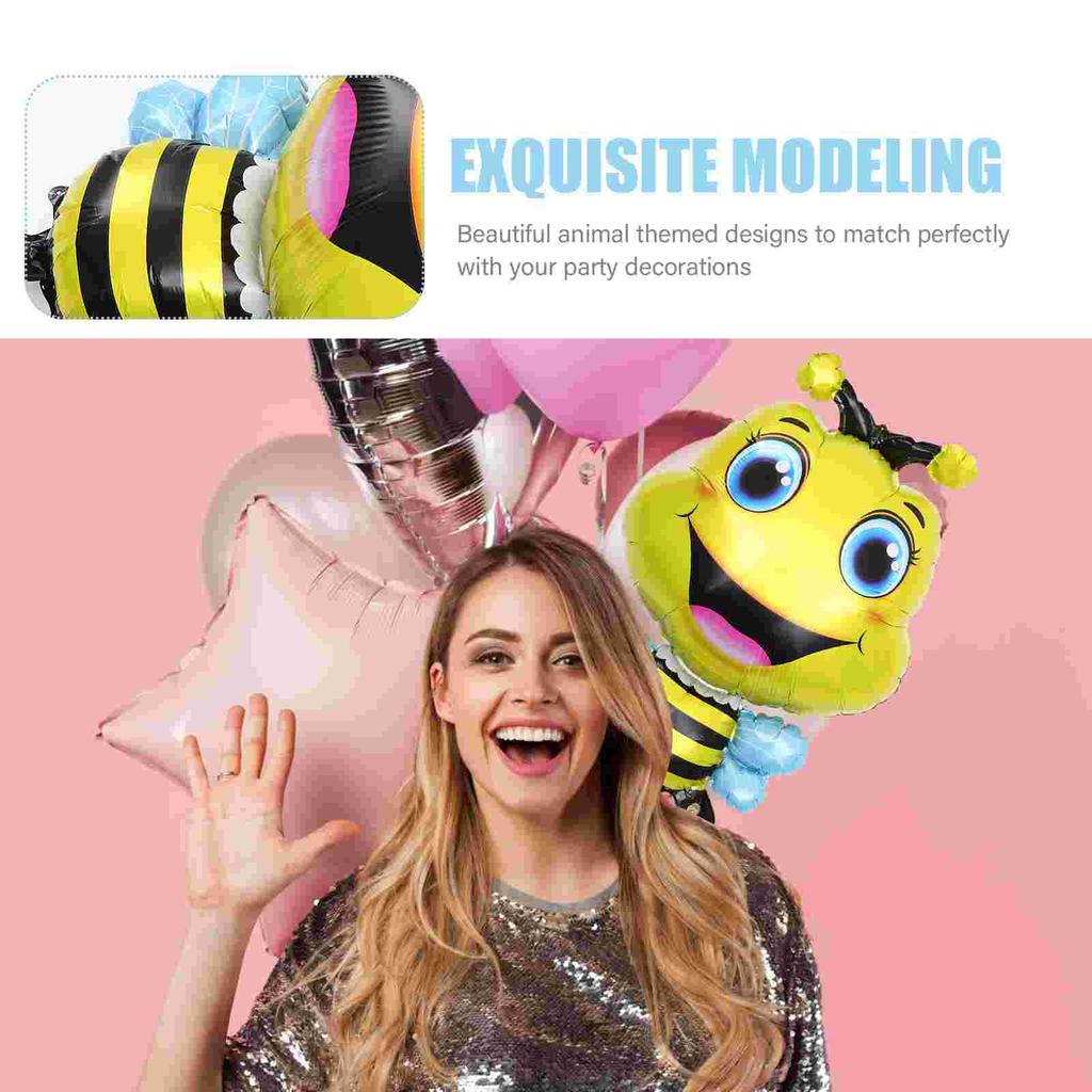 4 Pcs Animal Balloon Toys Child Birthday Balloons Car Party Decor Aluminum Foil Animals Creative