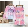New Demon Hunters Children's Pajamas Long Sleeve Cartoon Girls Babies Middle and Older Children's Loungewear Set
