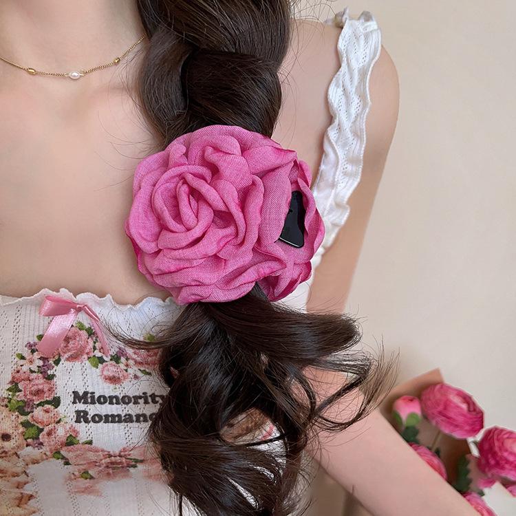Caro Style Rose Flower Claw Clip: 2025 Trendy Hair Accessory for Women