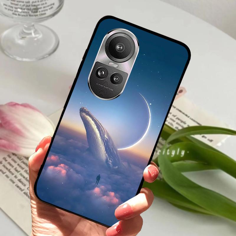 For Oppo Reno 10 5G CPH2531 Case Reno10 Shockproof Soft TPU Silicone Phone Cover For Oppo Reno 10 Pro 5G CPH2525 Funda Cartoon