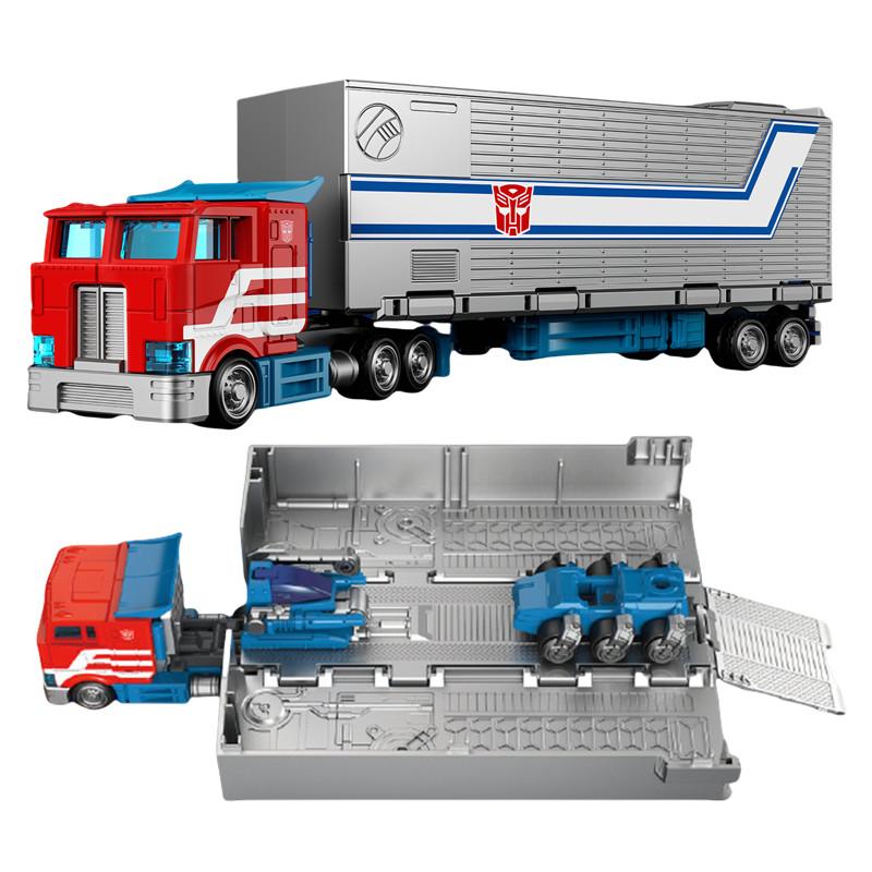 Non-Toxic Blokees Transformers Building Blocks Wheels Ct01 Optimus Prime With Carriage Action Figures Splicing Toys Collect Models