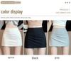 Spicy Girl High Waist Grey Irregular A-line Mini Skirt - Summer Versatile Slimming Bodycon