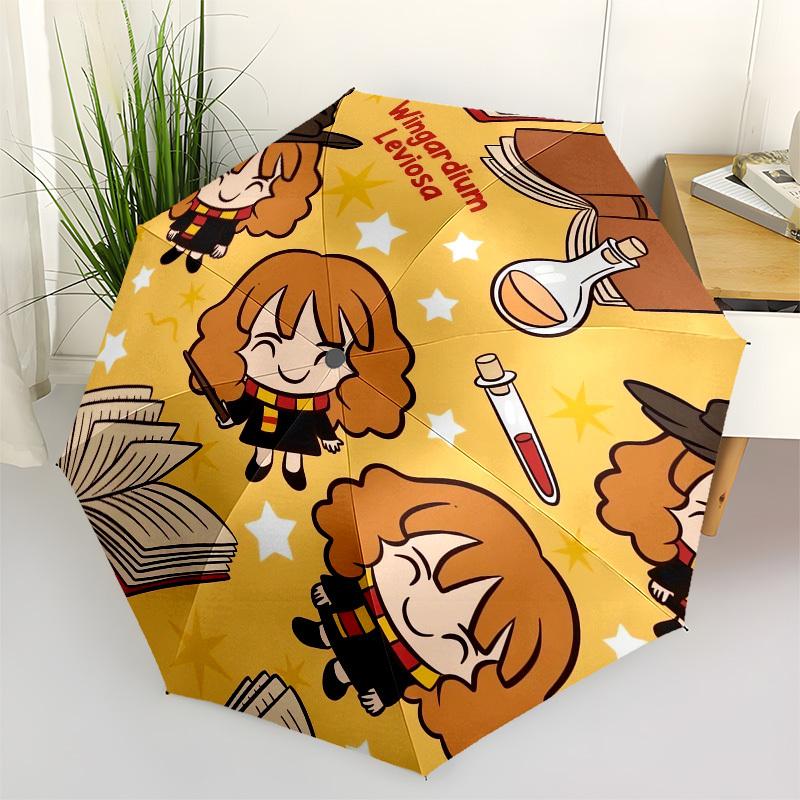 

1pc Witchcraft Magic Spells Umbrella with Plastic Handle,Cartoon Pattern,Suitable for All Seasons Multi-functional Umbrella525