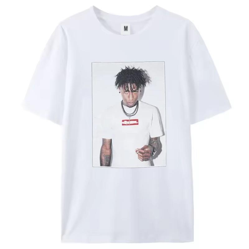 2025 Summer New Men's T-shirt American Alphabet Print Short Sleeve Loose Small and Popular Fashion Brand Couple High Street Top