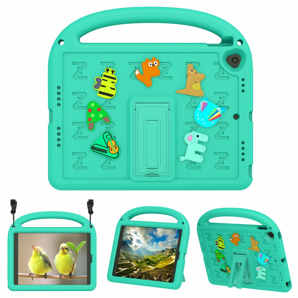 For iPad 10.2 (2021)/(2020)/(2019) Kickstand Case EVA+PC Tablet Cover Cartoon Design