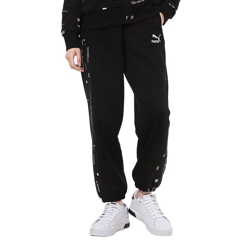 Puma DIG Knitted Sweatpants Women's Black Moderate Straight Fit Pants 531286-01
