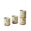 Hand painted four seasons lucky fruit bamboo cup ceramic master cup tea cup tea cup cola cup handmade teacup kung fu tea set