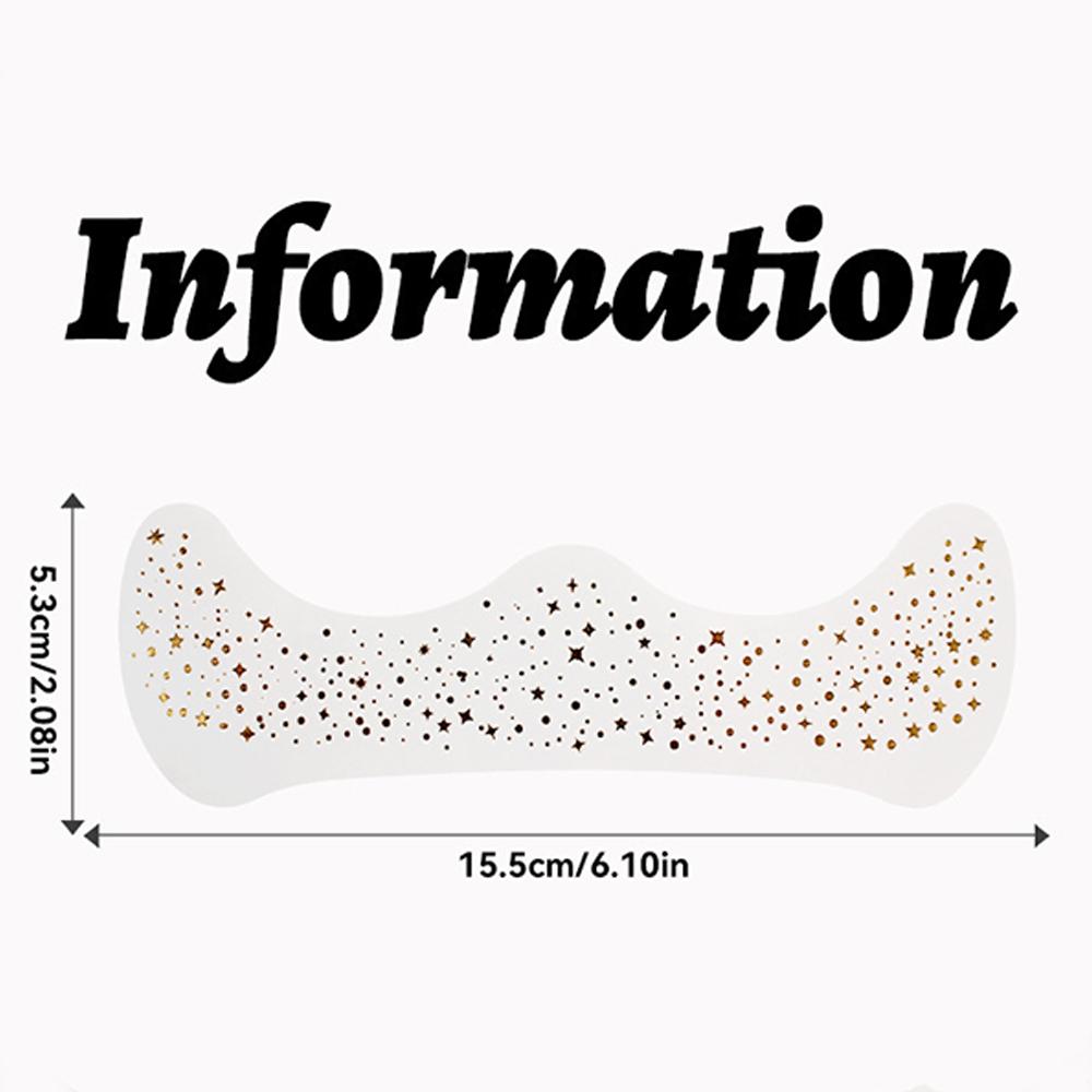 4 Sheets Gold Sparkle Freckles Face Tattoo Face Makeup Glitter Freckles Patches