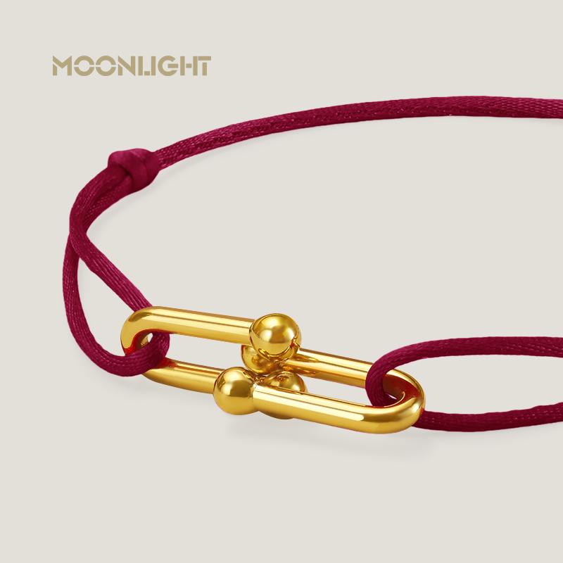 High Quality Classic Small U-Shape Charm Bracelets for Women Adjustable Silk Rope Bracelet Female Jewelry Gifts Wholesale