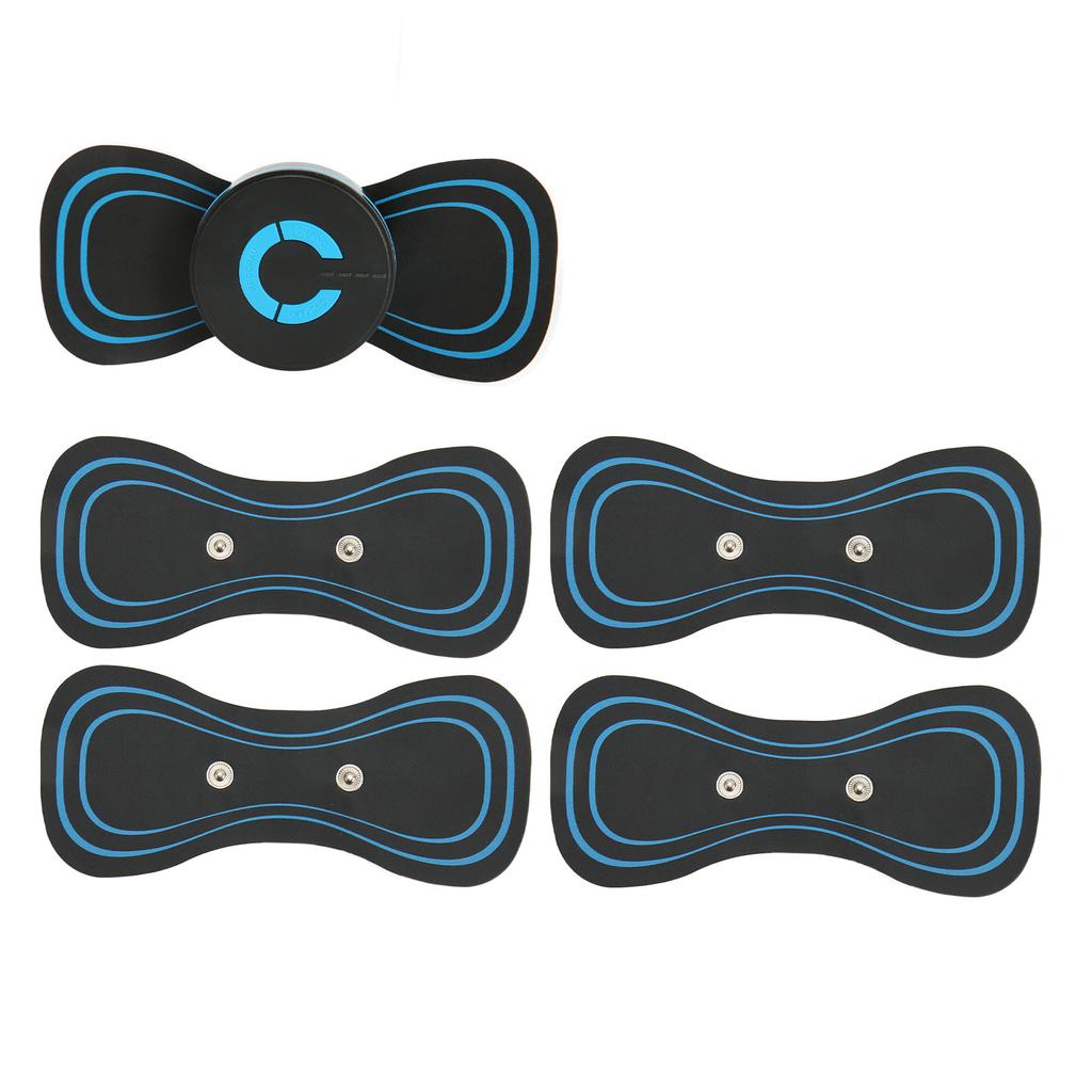 Mini Neck Massager Handheld Portable Cervical Spine Massage Sticker USB Rechargeable EMS Pulse