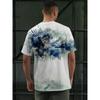 Retro T-Shirt für Herren Adler 3D-Druck Kurzarm T-Shirts Sommer Lässig Schnelltrocknend Locker Übergröße T-Shirt