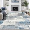 Blue Light Luxury Abstract Carpet Nordic Artistic Decorative Rug Large Size Living Room Floor Mat Bedroom Easy Clean Bedside Rug