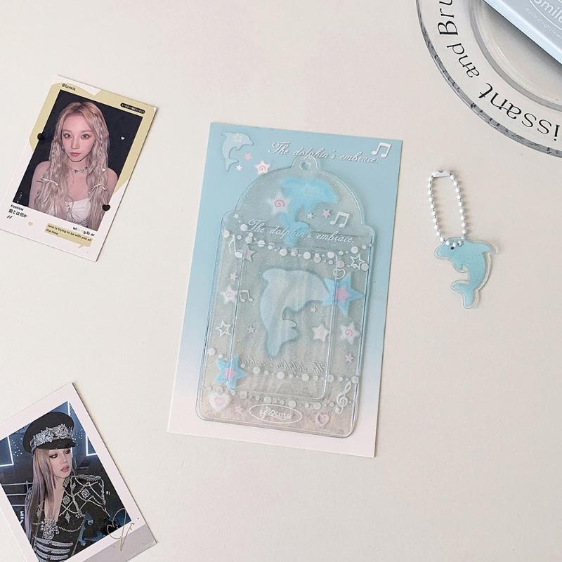 Kpop Pocard Holder Y2K Po Card Holder Kpop Charm Holders Kawaii Po Card Id Bus Card Holders