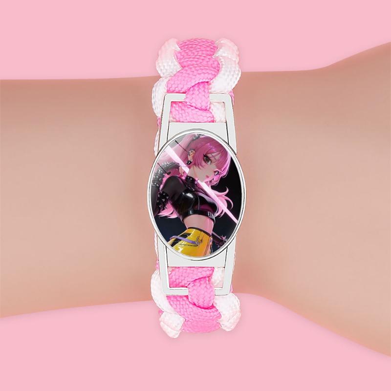 1PC popular KPOP witch hunter group woven bracelet animation peripheral crystal inlay color adjustable hand rope