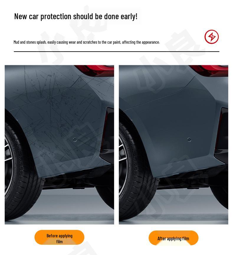 2024 Corolla Ruifang Pre-Cut TPU Clear Invisible Car Wrap for Front & Rear Bumper