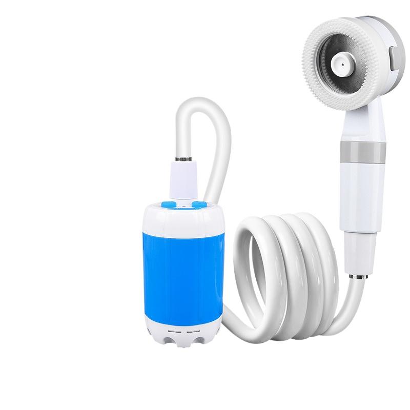 

Outdoor Camping Portable Shower Pump, Adjustable Flow, USB Rechargeable