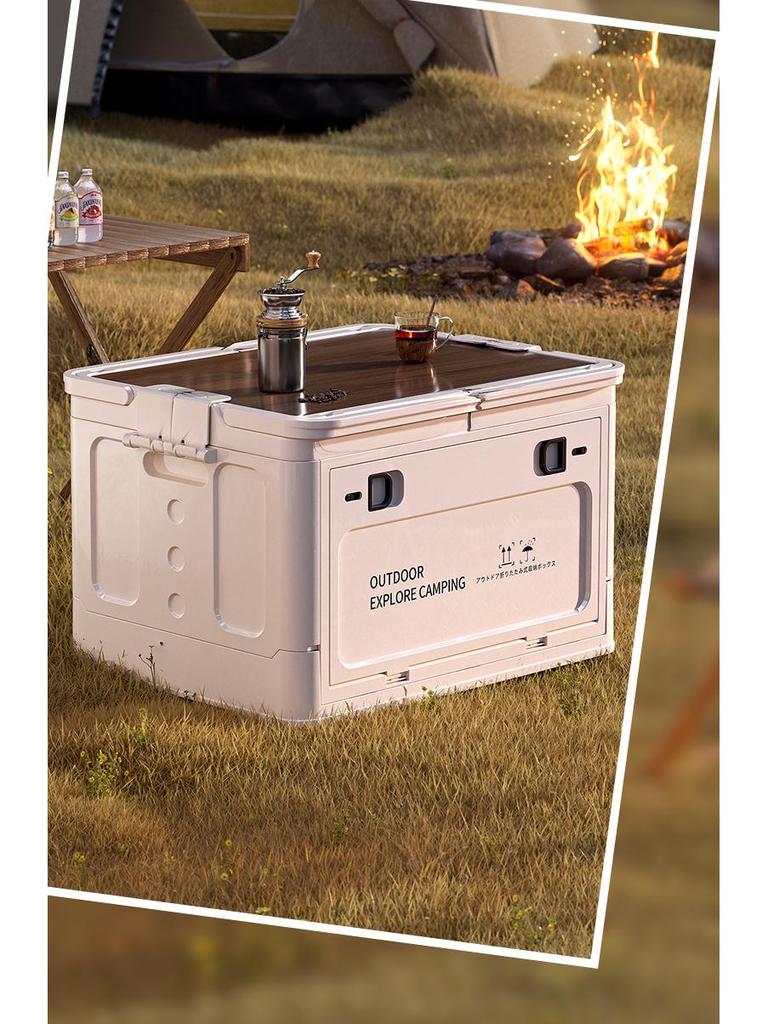 Compact Foldable Storage Box for Car, Camping, and Trunk Use