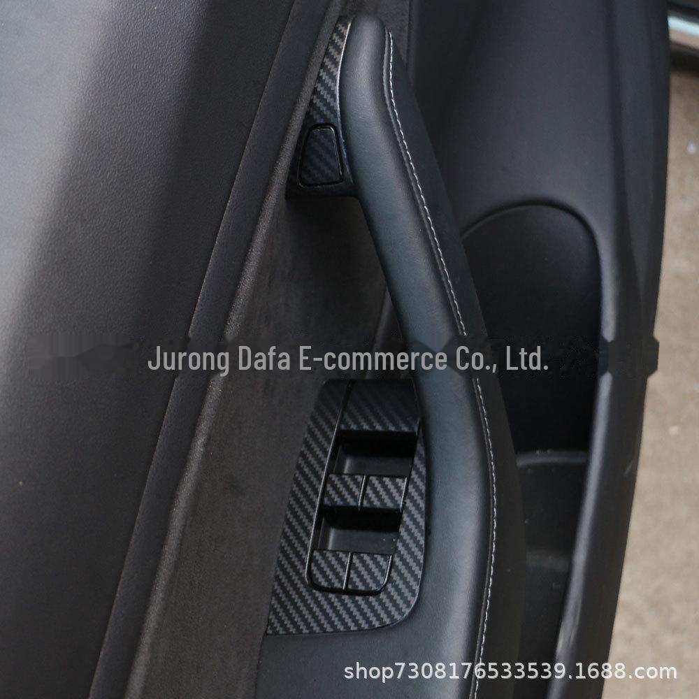 Tesla Model 3 Kohlefaser Custom Fensterheber Panel Aufkleber