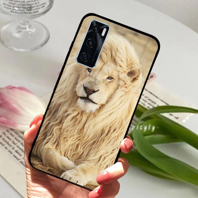 For Vivo V20 SE Case Animal Cartoon Soft Silicone Funda for Vivo V20 SE V2022 V2023 Phone Cover VivoV20SE Black Coque 6.44 inch