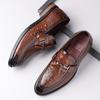 Fashion Designer New Gentleman Crocodile Pattern Business Casual Shoes For Men's Formal Wedding Dress Homecoming Footwear Zapatos Hombre