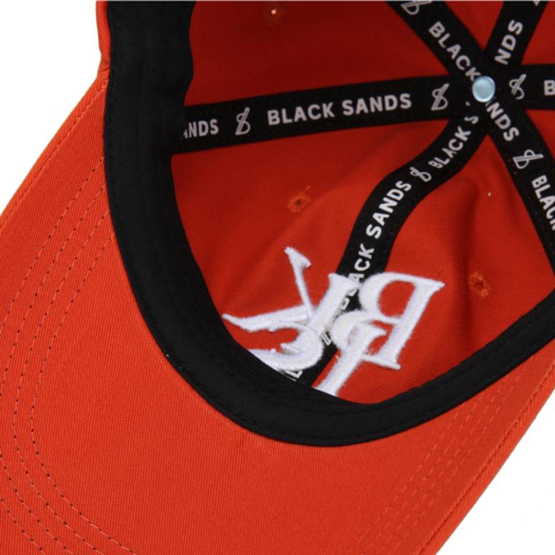 BLACK SANDS Symbol Chic Trip Embroidered Ball Cap_Orange