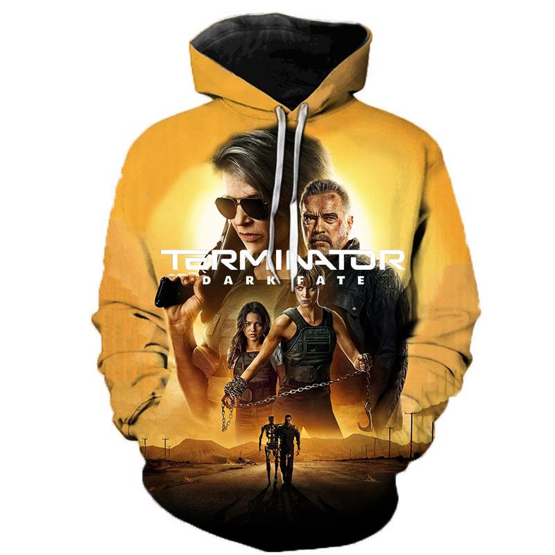 Terminator Movie 3D Print Hoodies Autumn Men Women Casual Fashion Hoodie Oversized Sweatshirts Pullovers Tracksuit Man Clothing