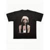 1pc PinkPantheress Portrait Print T-Shirt Vintage Y2K Style, Retro Aesthetic, Ideal for Unique Artistic Expression and Music Culture, Perfect Summer