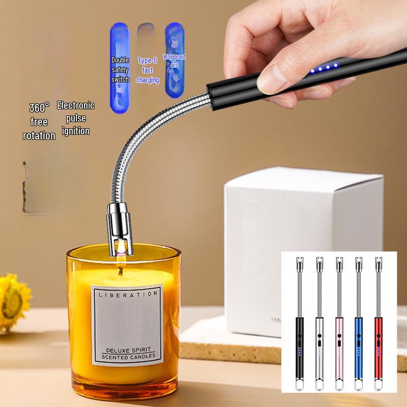 JL810 Elektronischer Zündstab: Verlängertes Gasherd-Zündgerät & Impuls-Ladefeuerzeug