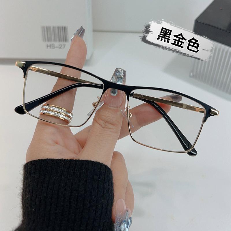 New Fashion Multifocal Business Glasses: Metal Frame, Anti-Blue Light, Optical Reading Frames