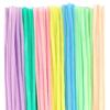 100pcs Colorful chenille stem twisted rod wool root fluffy stick iron handmade DIY twisted stick material