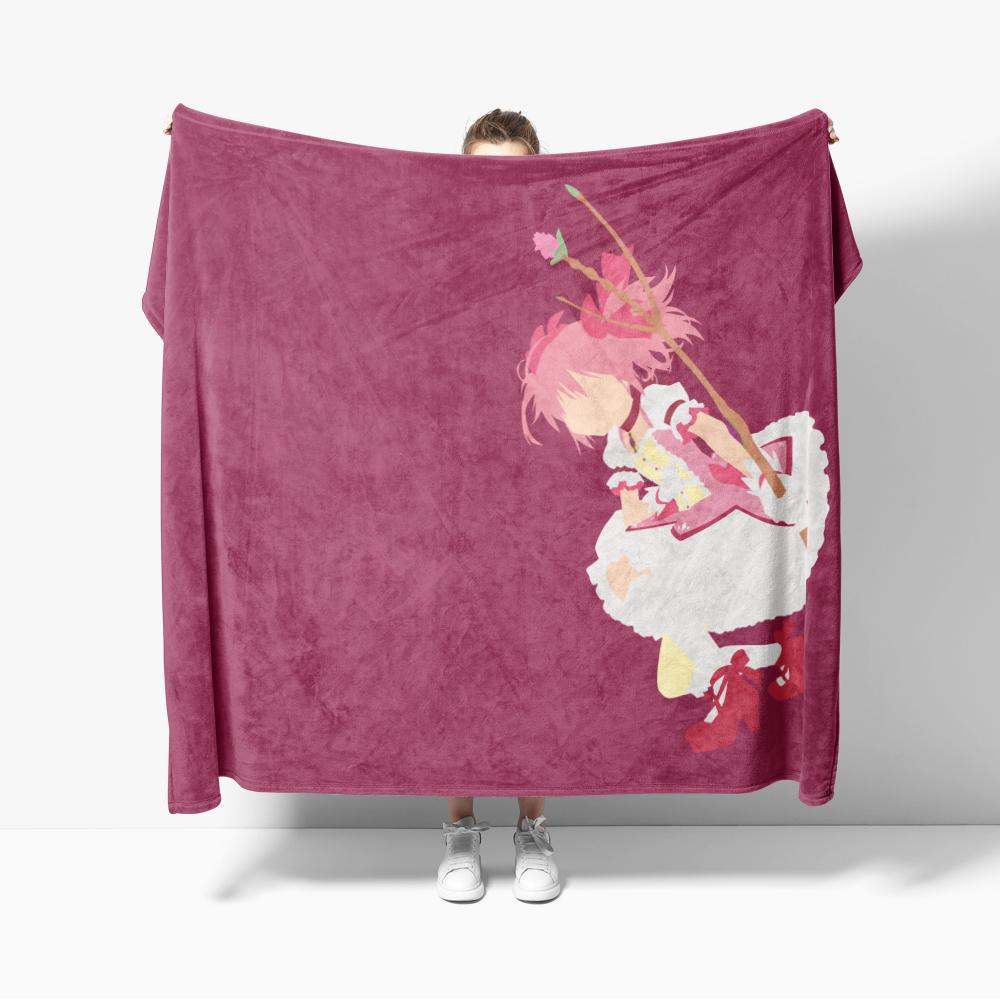 

Anime Puella Magi Madoka Magica Flannel Blanket Warm Soft comforter Throw Blankets Bedroom Kawaii Room Decor 75cmx90cm