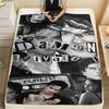 1 buc. Pătură din flanelă cu imprimeu Damon Salvatore, Calitate înaltă, Pentru toate anotimpurile, Decor pentru casă, Căldură și confort, Perfectă pentru cadouri de Crăciun