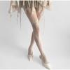 Fishnet Socks Lace Net Socks French Jacquard Pantyhose New Sexy Stockings Women Lace Knee Length Thigh High Fishnet Socks