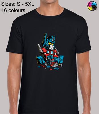 Brick Optimus Cooles Neuheit Regular Fit T-Shirt Top T-Shirt Tee für Männer