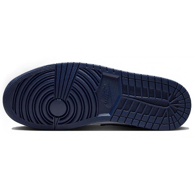 Jordan Air Jordan 1 Abrasion Resistant Low top Vintage Basketball Shoes Men's Brown Blue IH0648-141(Team96-)