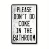 1pc Vintage Bathroom Metal Sign  Tin Sign , Wall Decor For Home Bathroom Toilet, 8x12 Inches