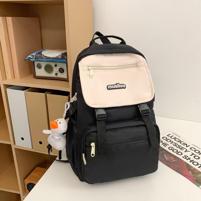 Schoolbag Japanese ins Tooling Wind Large Capacity Middle School Student Casual Backpack Flip Strong and Durable Elementary School Backpack