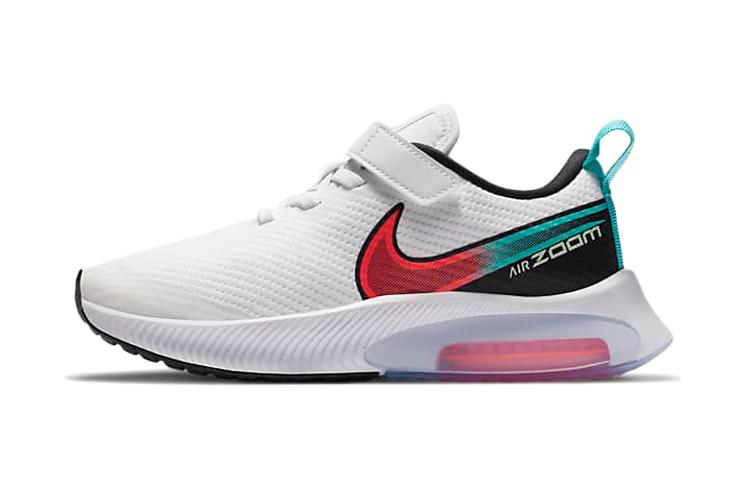 

Nike Air Zoom Arcadia Cushioning Low top Running Shoes White Red Blue Children Aged 3 7 Years Old DA1245-101 29.5