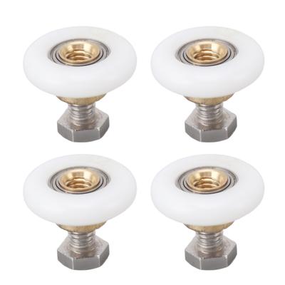 4 Set Duschtürrollen Läufer Räder Badezimmer Glastürrollen Läufer Riemenscheiben Räder