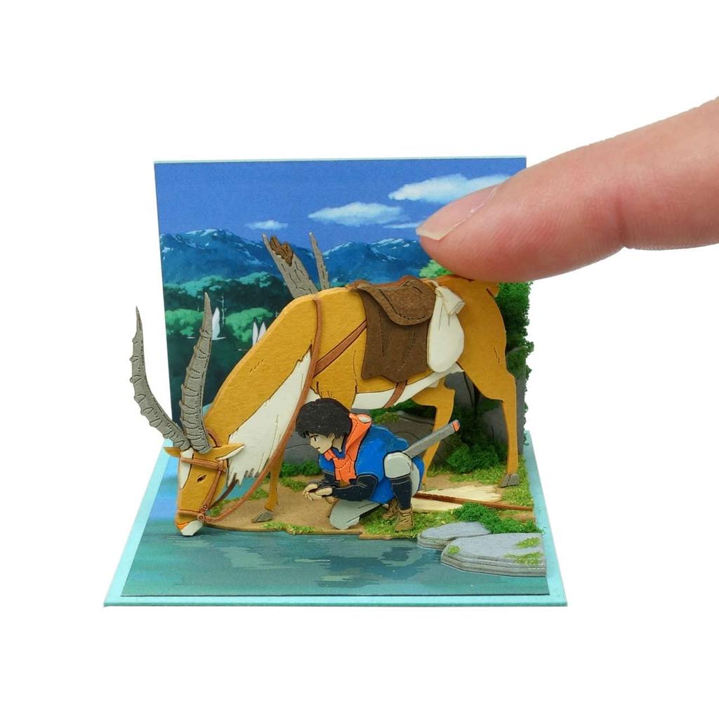 Sankei Studio Ghibli Mini Princess Mononoke Ashitaka and Yakuru Paper Craft MP07-139