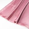 Dame Lilla Sateng Fishtail Midi Skjørt - Høy midje, A-linje, Rynket kroppsnær design