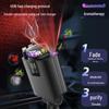 C7 Five-in-One Car Air Freshener with Starry Sky Ceiling, Multi-functional Retractable Cable, and 120W Fast Charging Car Charger.