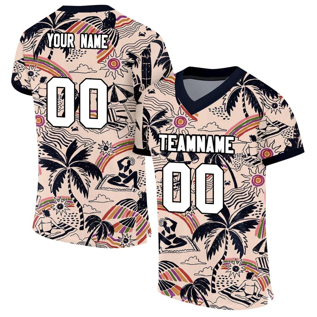Custom Football Jerseys Personalized Printed Team Name & Number Sports Uniform For Men Women Youth