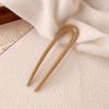 1Pc U-shaped Minimalist Hairpin Fashion Hair Sticks Women's Plastic Women Headwear Accessories