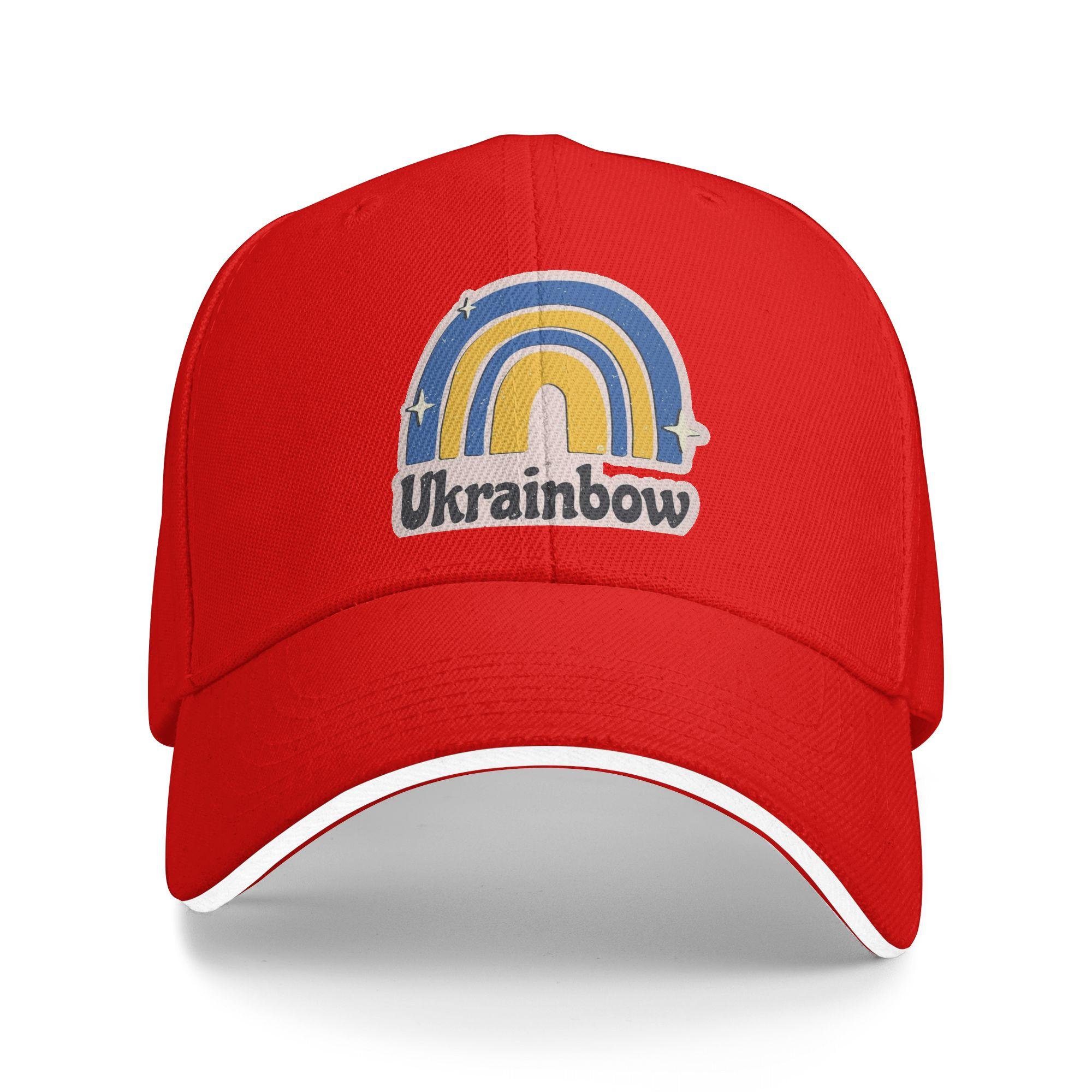 Ukrainbow Tryzub Ukrainian Ukraine Unisex Baseball Cap New Outdoor Cap Sunscreen Hats Spring Adjustable Hat One Size